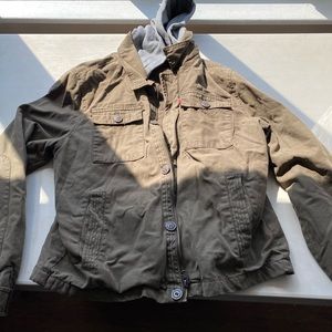 Levi’s cargo jacket with removable hood